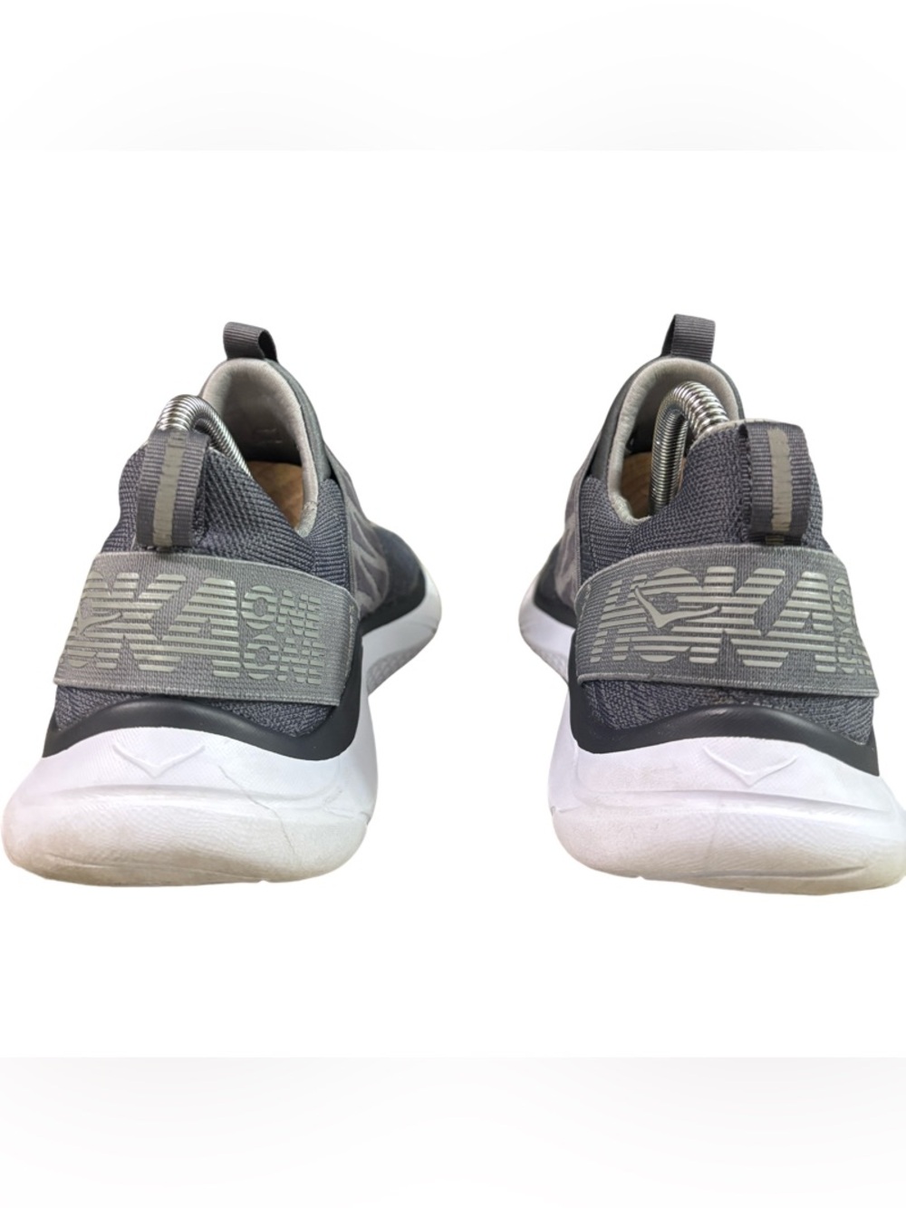 Hoka One One HUPANA Slip On Sz 8 Athletic Running Sneaker Grey Women's - Picture 6 of 8